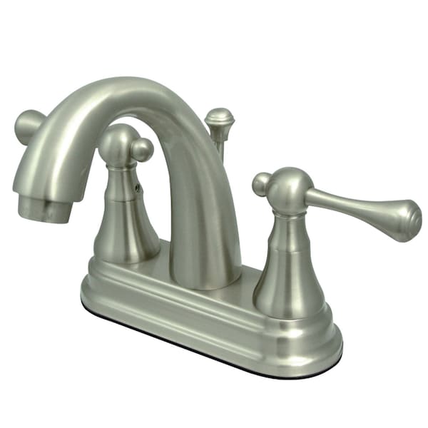 KS7618BL 4" Centerset Bathroom Faucet, Brushed Nickel